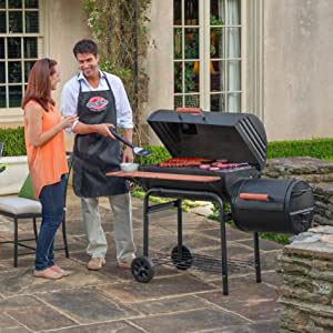 char-griller-1224-smokin-pro-830-square-inch-charcoal-grill-with-side-fire-box-2