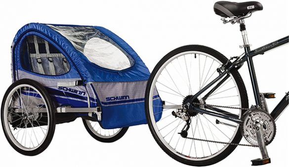 pacific cycle schwinn trailblazer double bicycle trailer