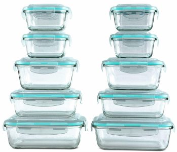 Vallo Glass Food Storage Containers Set