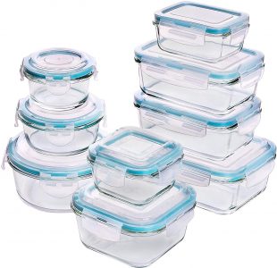 Utopia Kitchen [18-Pieces] Glass Food Storage Containers