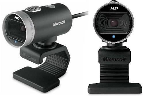 Microsoft LifeCam Cinema – Webcam HD 720p, Micro Large Bande, Mise Au Point Automatique, Rotation 360°