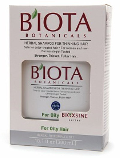 biota botanicals bioxsine series shampoo for thinning hair and oily hair