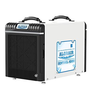 AlorAir Basement-Crawlspace Dehumidifiers 198PPD (Saturation), 90 Pints (AHAM), 5 Years Warranty, Condensate Pump, HGV Defrosting, Energy Star Listed, Epoxy Coating, Remote Monitoring
