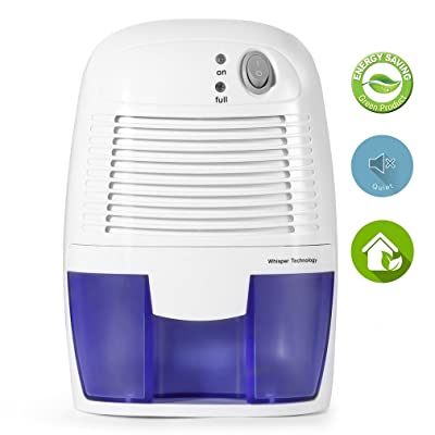 Removable Quiet Mini Compact Thermo-Electric Dehumidifier for Room Boat, Protable Dehumidifier for Closet, Bedroom, Premium Humidifying Unit with Whisper-quiet Operation