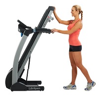 Example of a folding treadmill